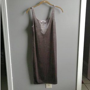 Zara Grey Velvet Dress